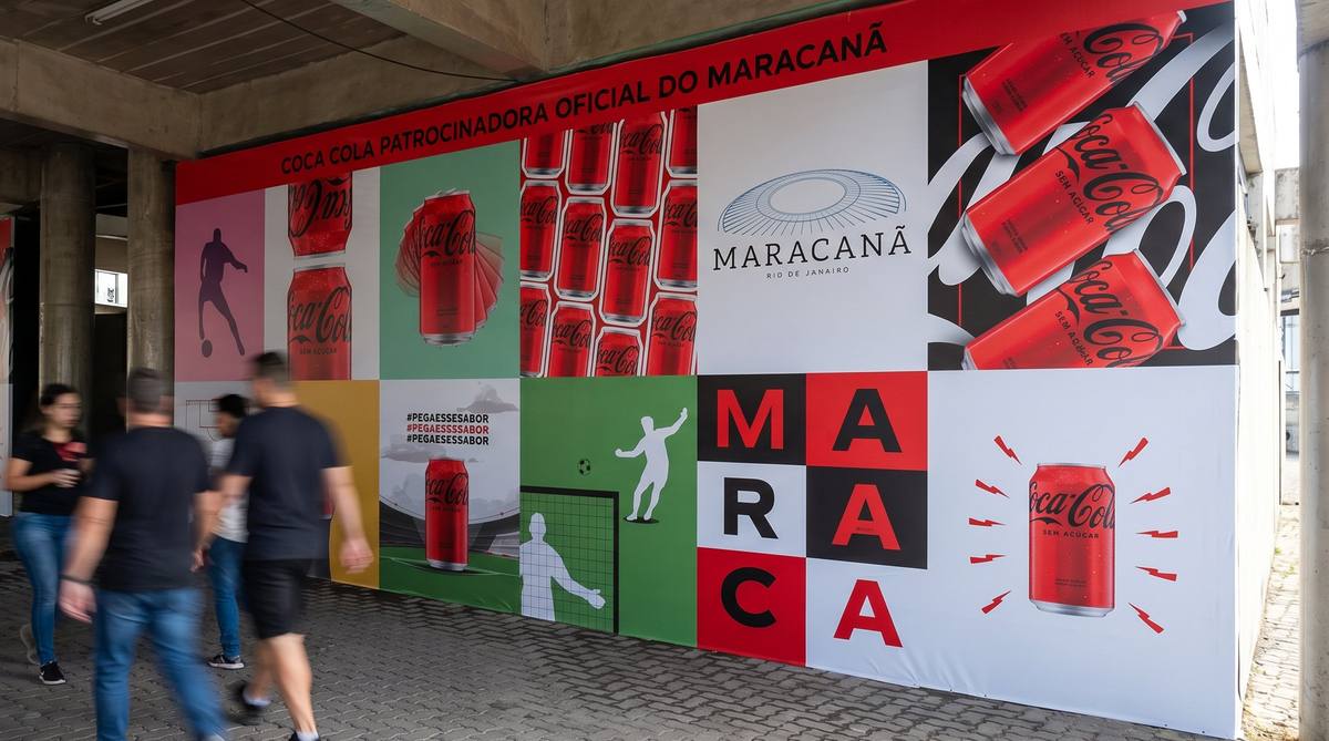Mural Coca-Cola no Maracanã
